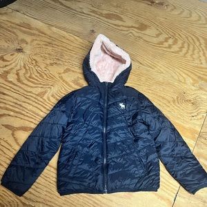 Used warm reversible fleece jacket
